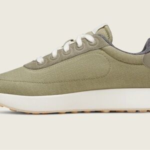 allbirds Men's Olive Green Low-Top Sneakers with White Sole